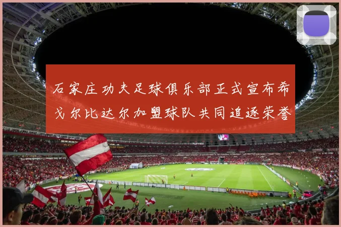 石家庄功夫足球俱乐部正式宣布希戈尔比达尔加盟球队共同追逐荣誉